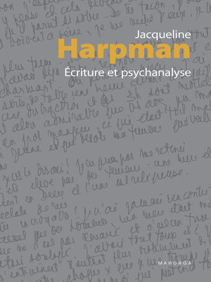 cover image of Écriture et psychanalyse